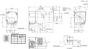 MR-JE三菱伺服电机HG-KNJ-S100各系列外形尺寸图